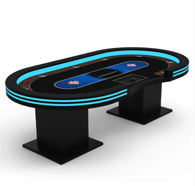 Winston XL 9 Person LED Texas Hold 'Em Table