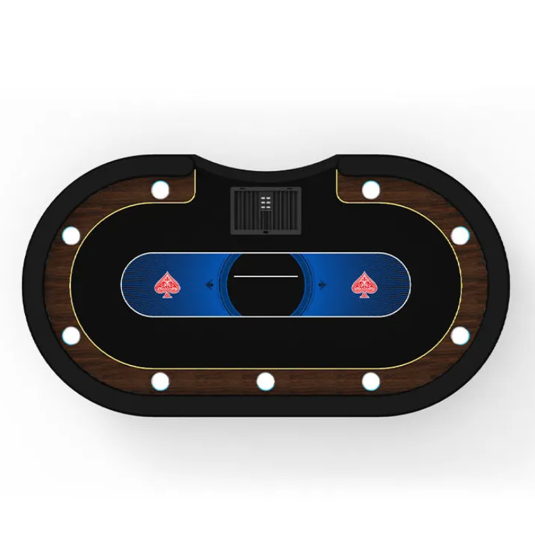 Winston XL 9 Person LED Texas Hold 'Em Table